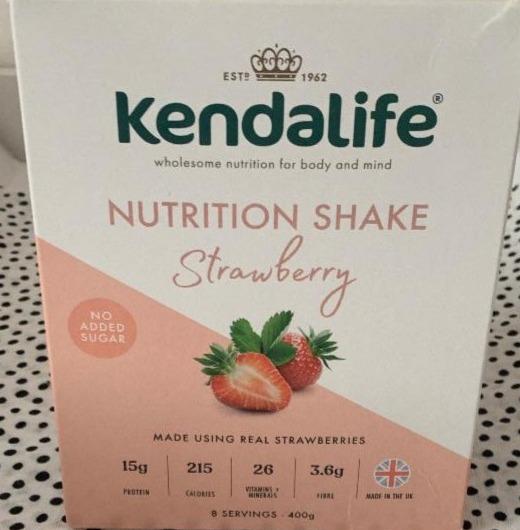 Fotografie - Nutrition shake strawberry Kendalife