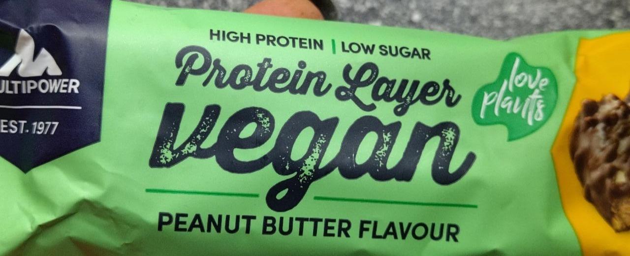 Fotografie - Protein Layer Vegan Peanut Butter Flavour Multipower