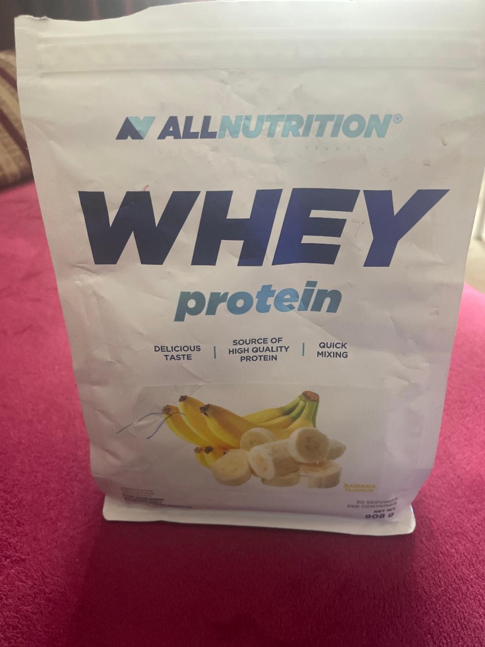 Fotografie - Allnutrition whey protein banán