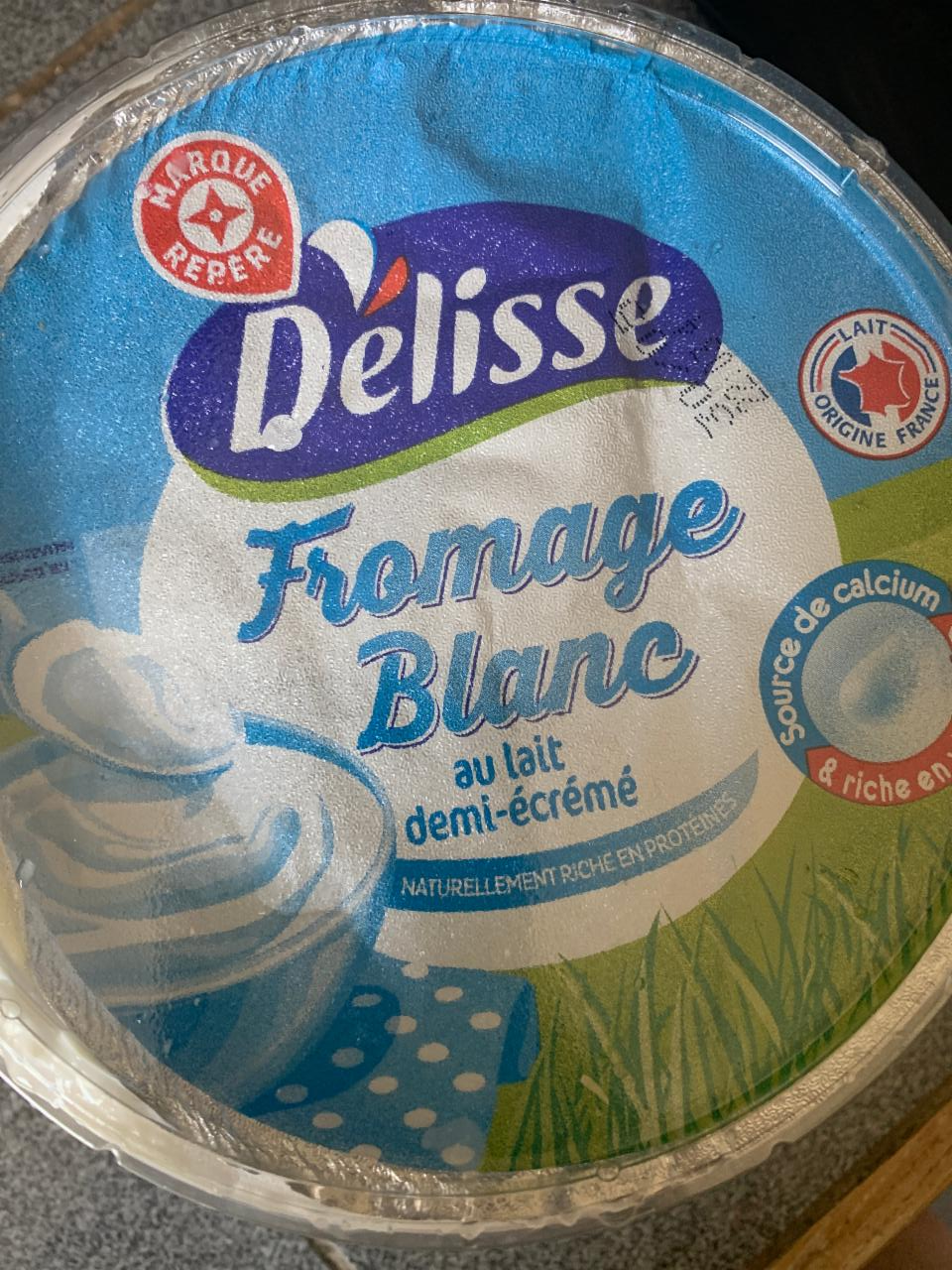 Fotografie - Fromage Blanc au lait demi-écrémé Délisse