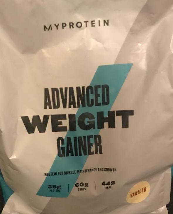Fotografie - Advanced weight gainer Vanilla Myprotein