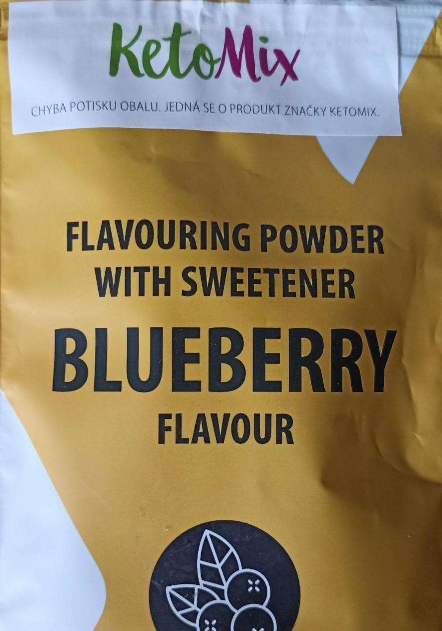 Fotografie - Flavouring powder with sweetener Blueberry flavour KetoMix