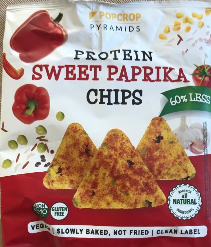 Fotografie - protein sweet paprika chips Popcrop