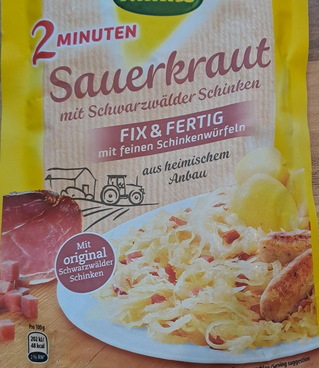 Fotografie - Sauerkraut mít Schwarzwälder schinken Kühne