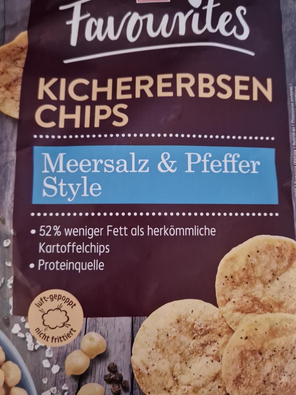 Fotografie - Kicherbsen chips Meersalz & Pfeffer Style K-Favourites