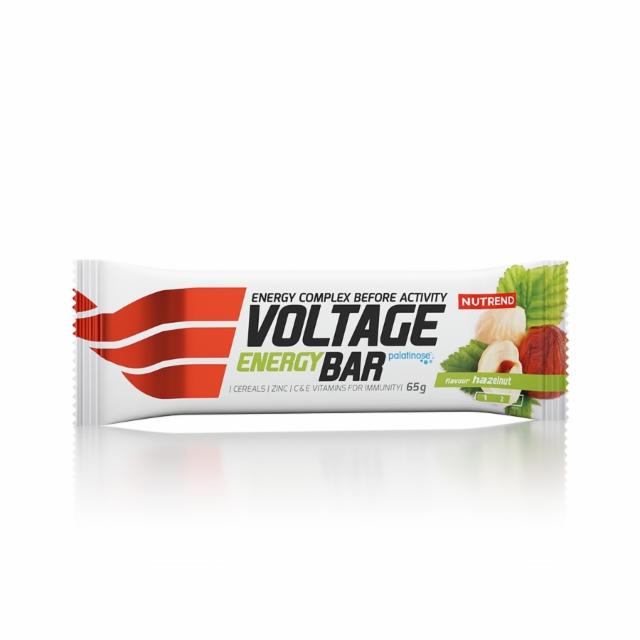 Fotografie - Voltage energy bar flavour hazelnut (lískový oříšek) Nutrend