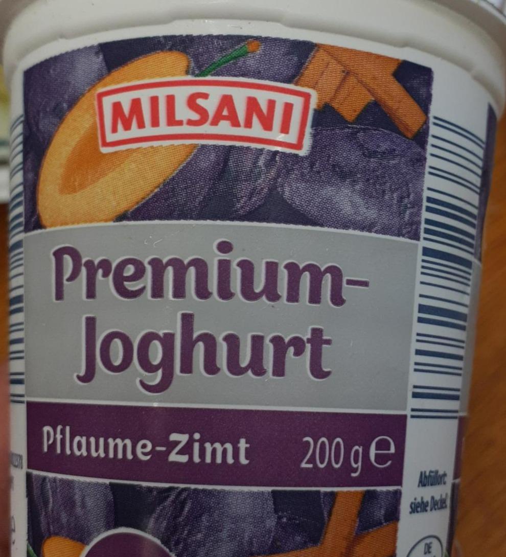 Fotografie - Premium-Joghurt Pflaume-Zimt Milsani