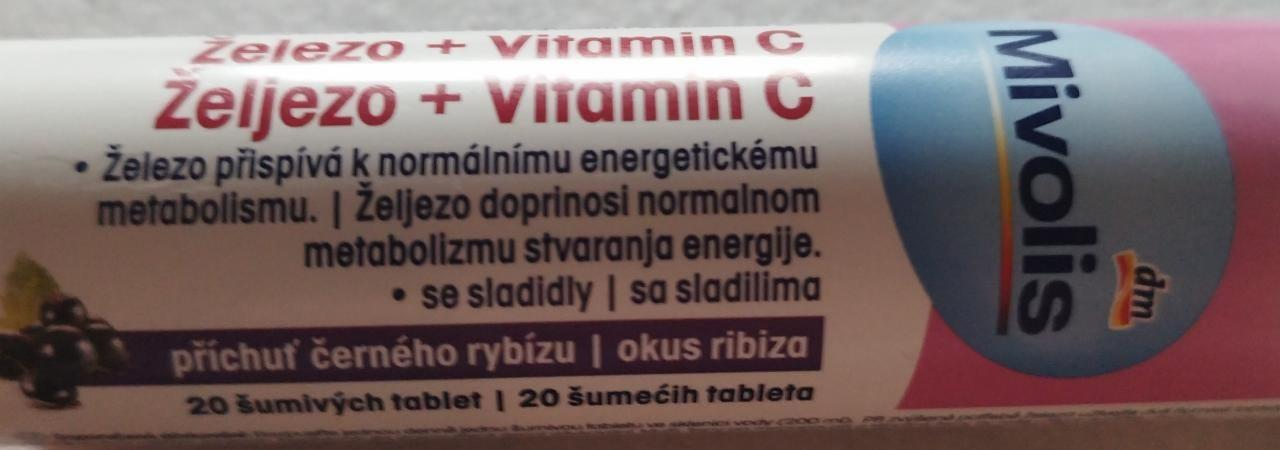Fotografie - Železo + Vitamin C příchuť černého rybízu Mivolis