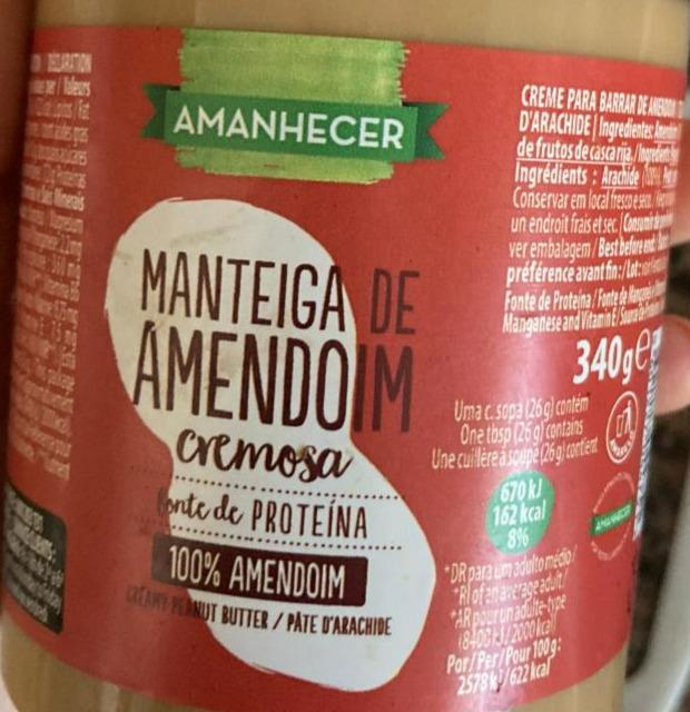 Fotografie - Manteiga de amendoim cremosa Amanhecer