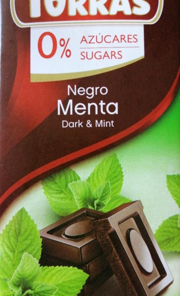 Fotografie - čokoláda negro menta dark and mint Torras