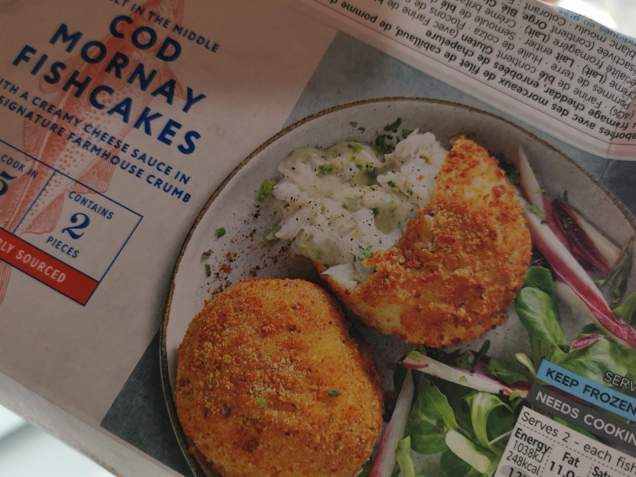 Fotografie - Melt in the Middle Frozen Cod Mornay Fishcakes M&S