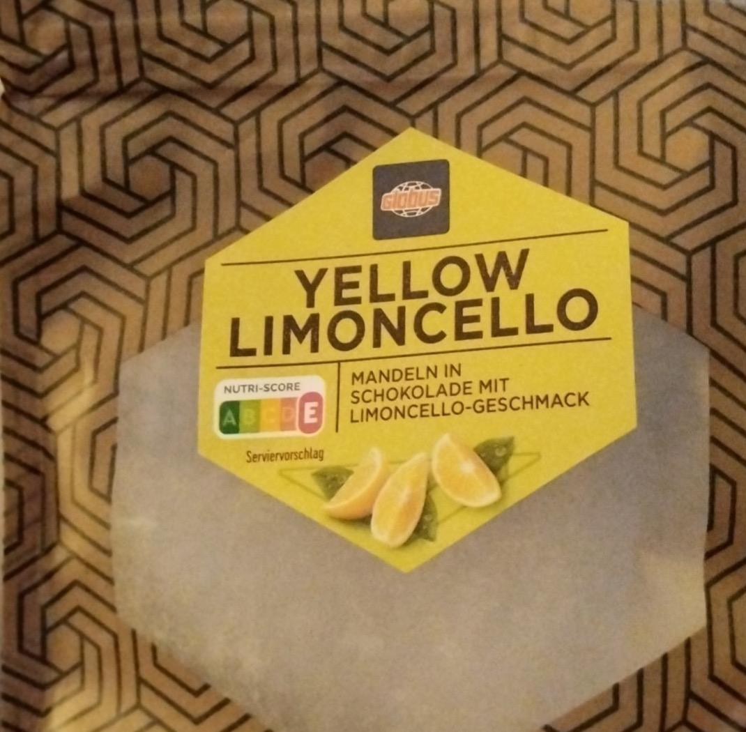 Fotografie - Yellow limoncello mandeln in schokolade mit limoncello geschmack Globus