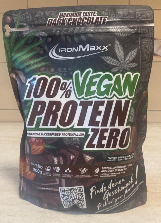 Fotografie - 100% Vegan Protein Zero Dark Chocolate IronMaxx