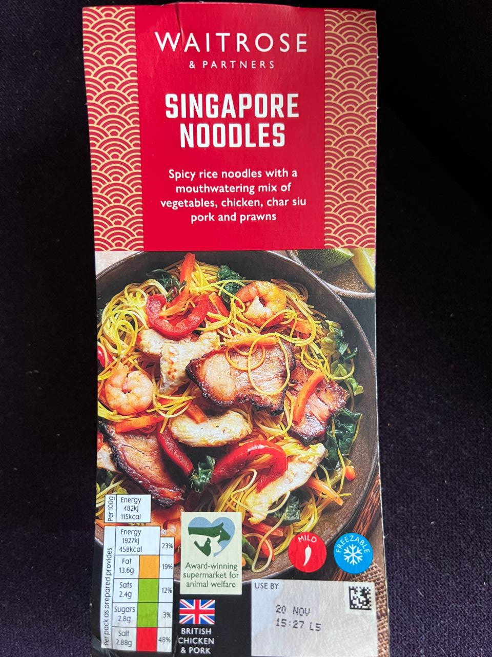 Fotografie - Singapore noodles Waitrose & Partners