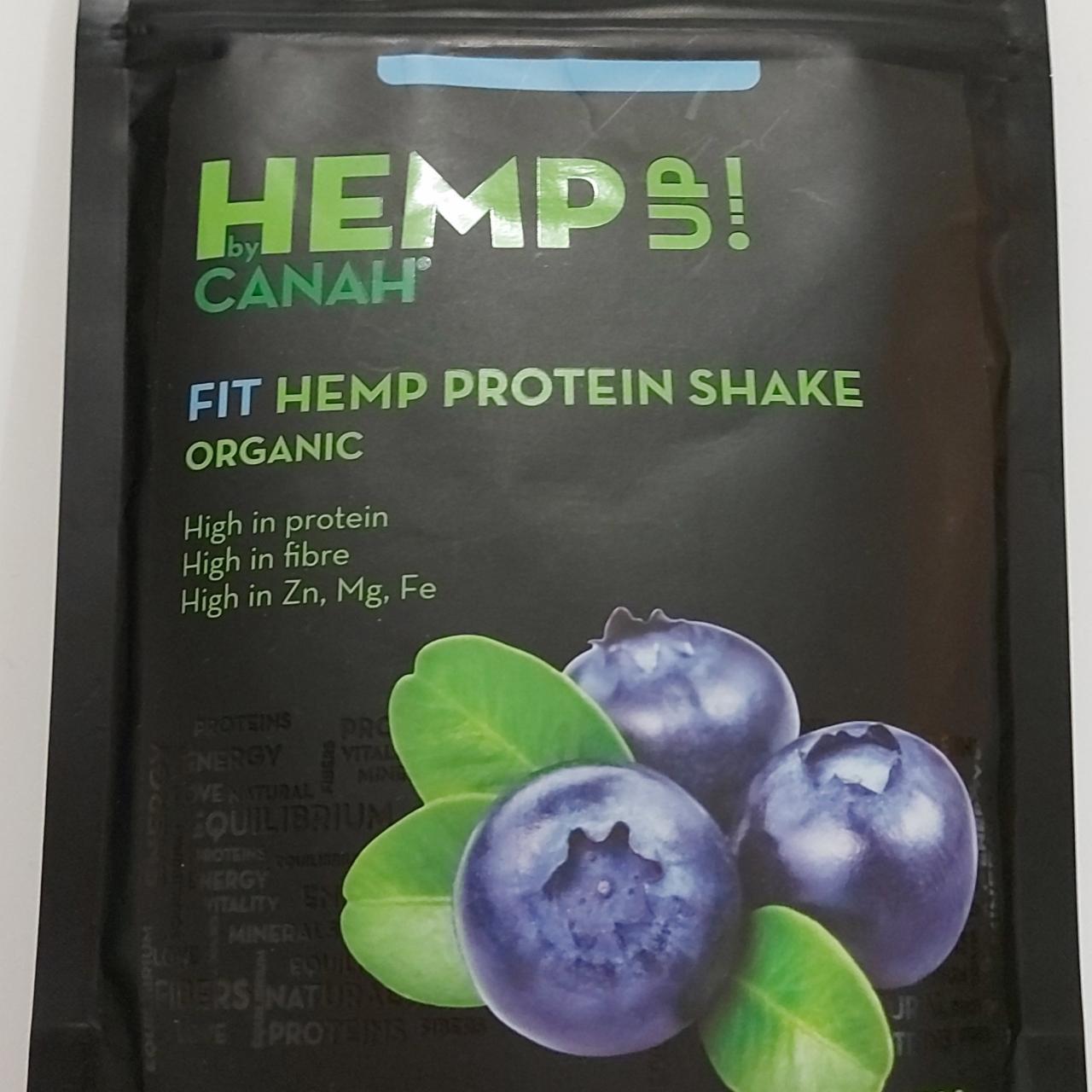 Fotografie - Fit hemp protein shake organic Blueberry Hemp Up!