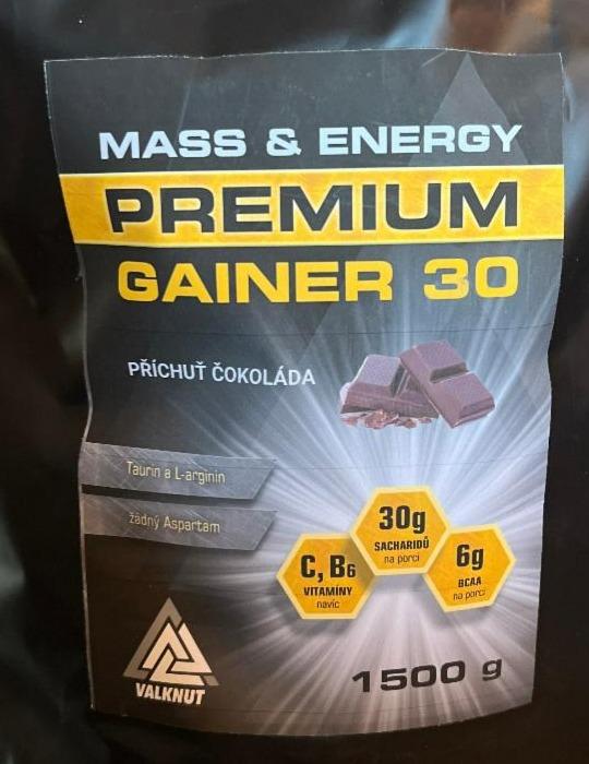 Fotografie - Premium Gainer 30 příchuť čokoláda Mass & Energy