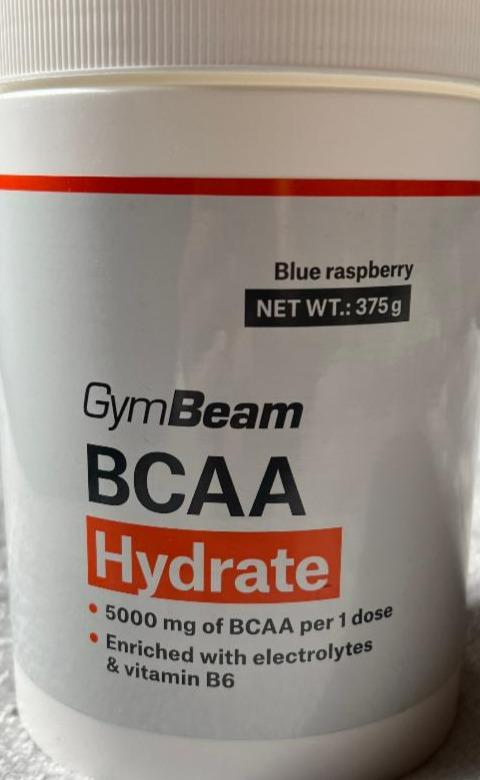 Fotografie - BCAA Hydrate Blue raspberry GymBeam