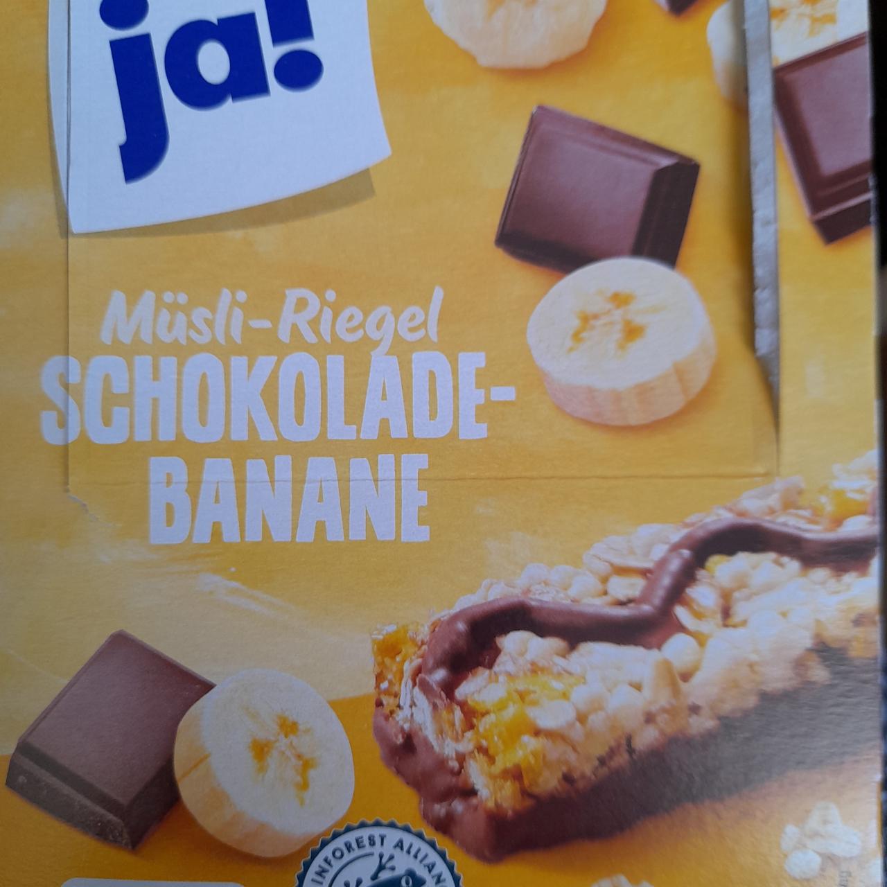 Fotografie - Müsli-Riegel Schokolade-Banane Ja!