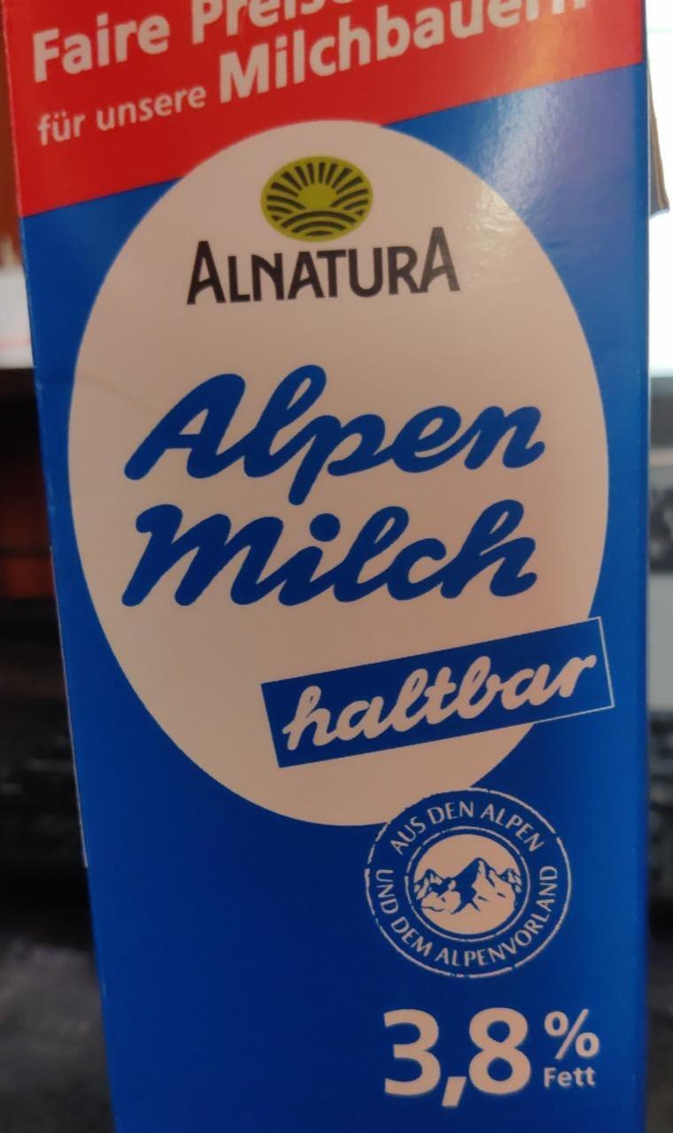 Fotografie - H-Milch haltbar Alpenmilch Alnatura