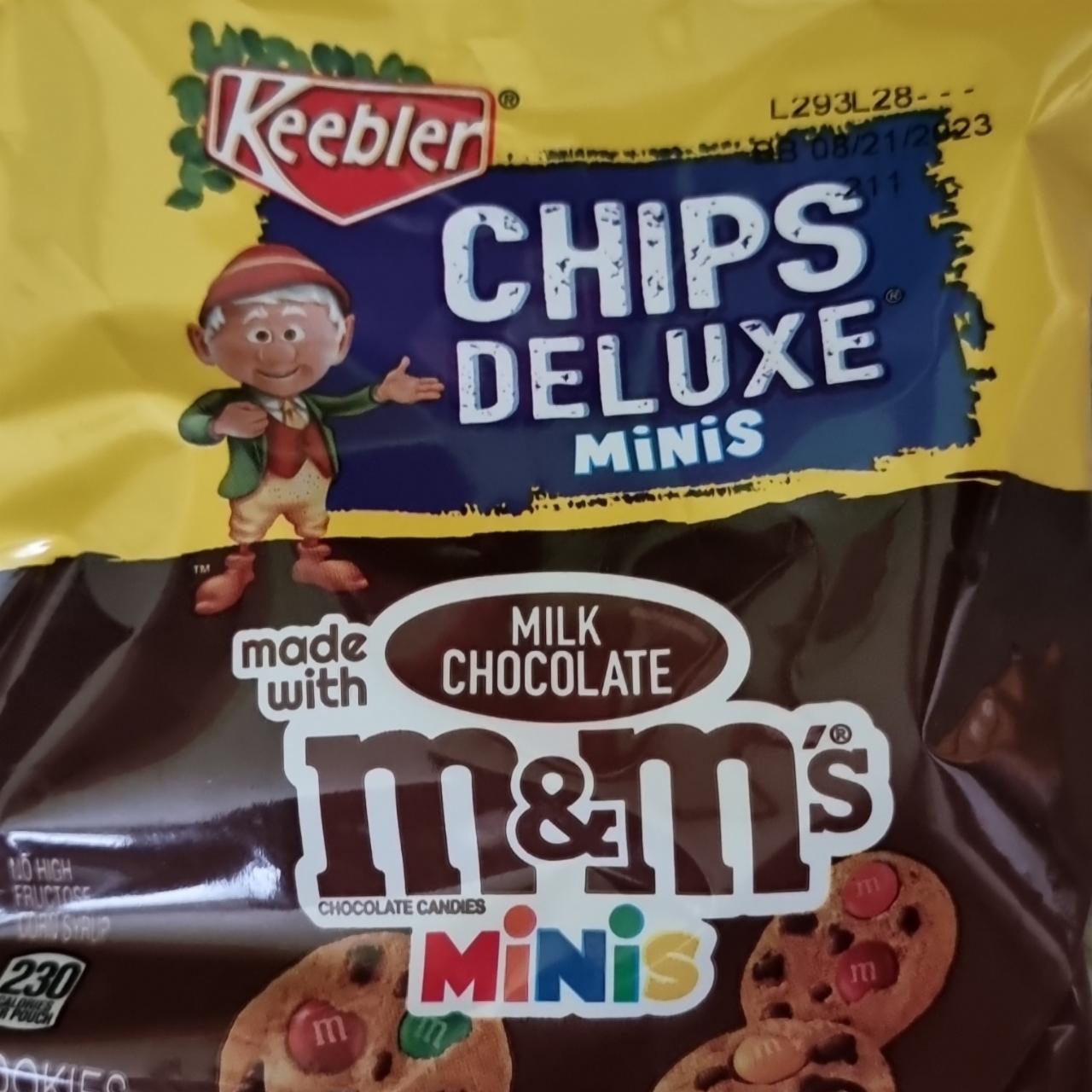 Fotografie - Chips deluxe minis made with milk chocolate M&M's Keebler