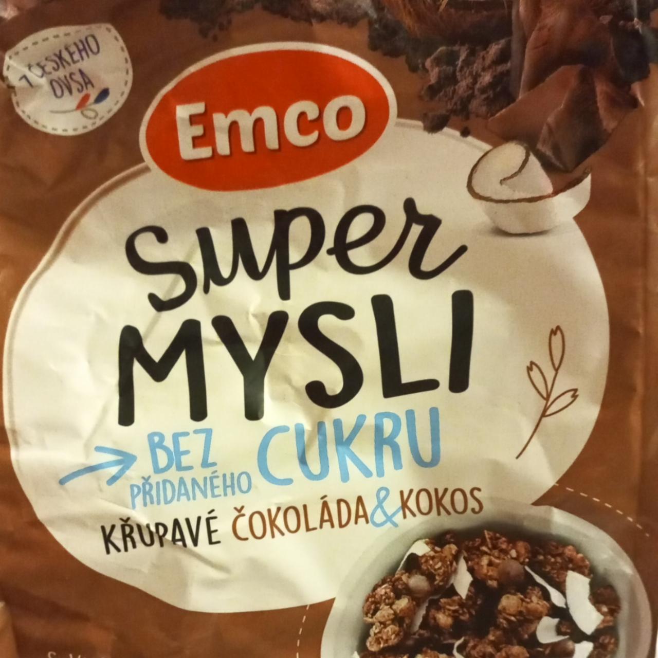 Fotografie - Čokoláda kokos bez přidaného cukru Emco
