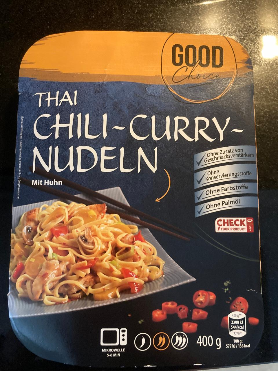 Fotografie - Thai chili-curry-nudeln mit huhn Good Choice