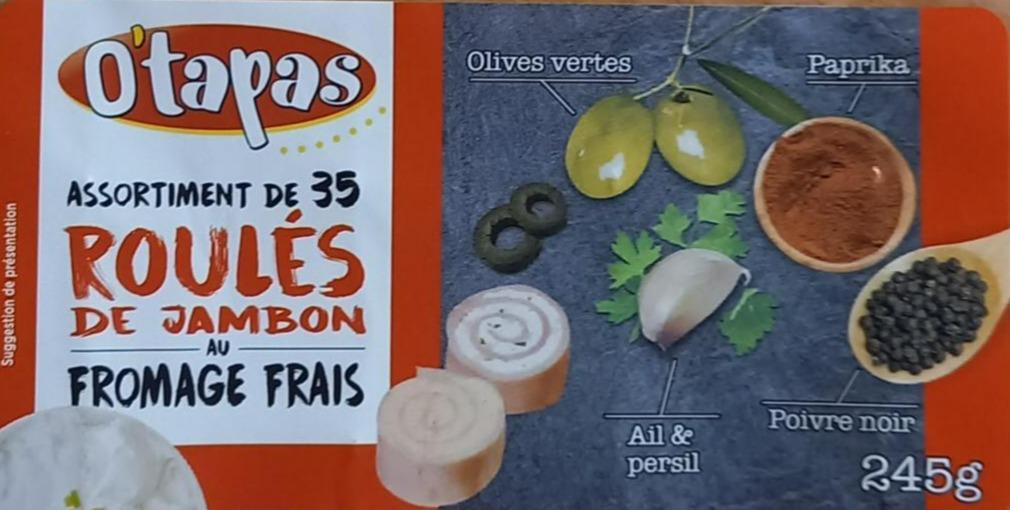 Fotografie - Assortiment de 35 Roulés de Jambon au Fromage Frais O'tapas