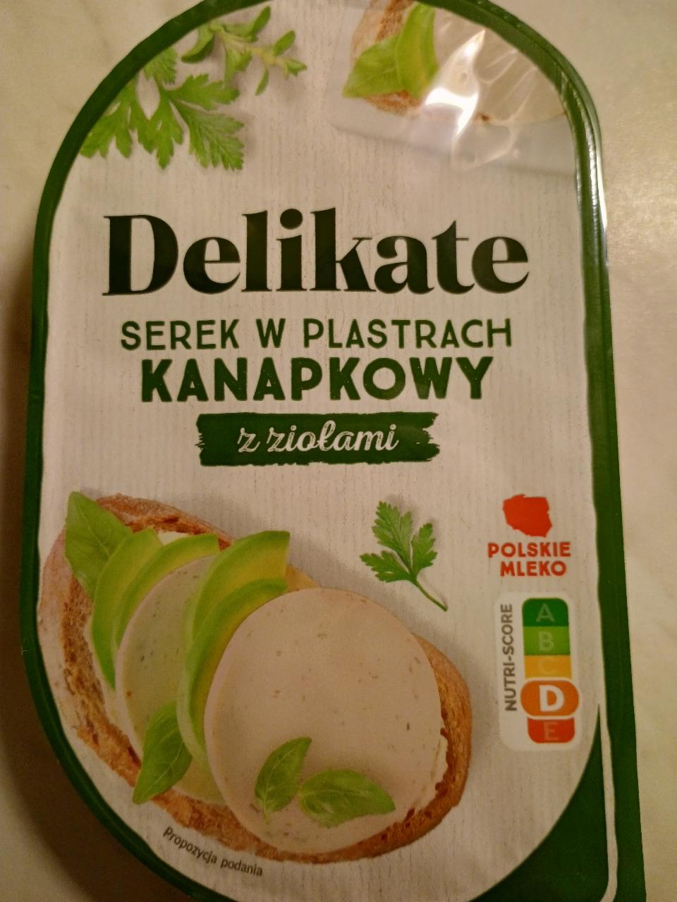 Fotografie - Serek w plastrach kanapkowy z ziołami Delikate