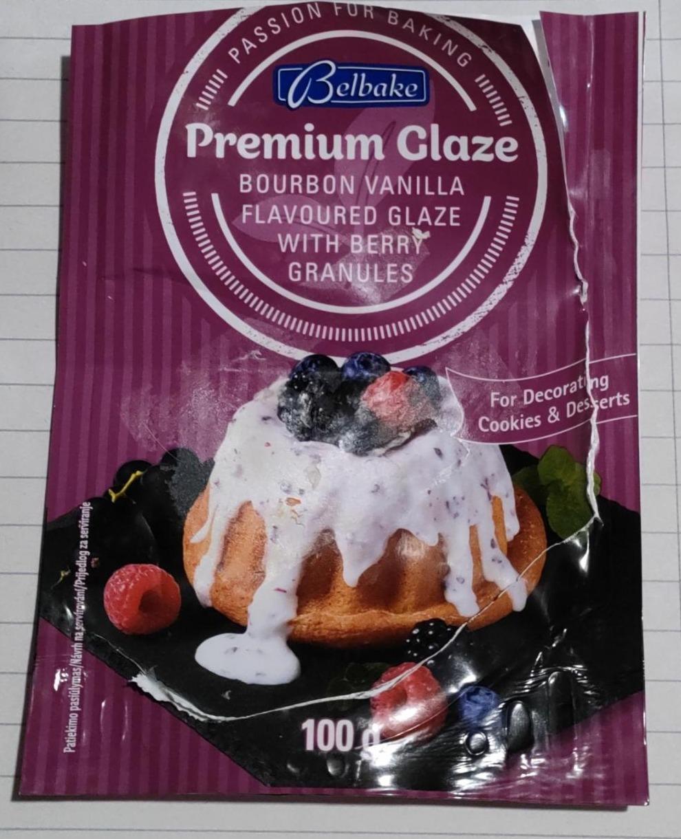 Fotografie - Premium Glaze Bourbon vanilla flavoured glaze with berry granules Belbake