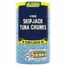 Fotografie - Skipjack Tuna Chunks in Sunflower Oil Asda