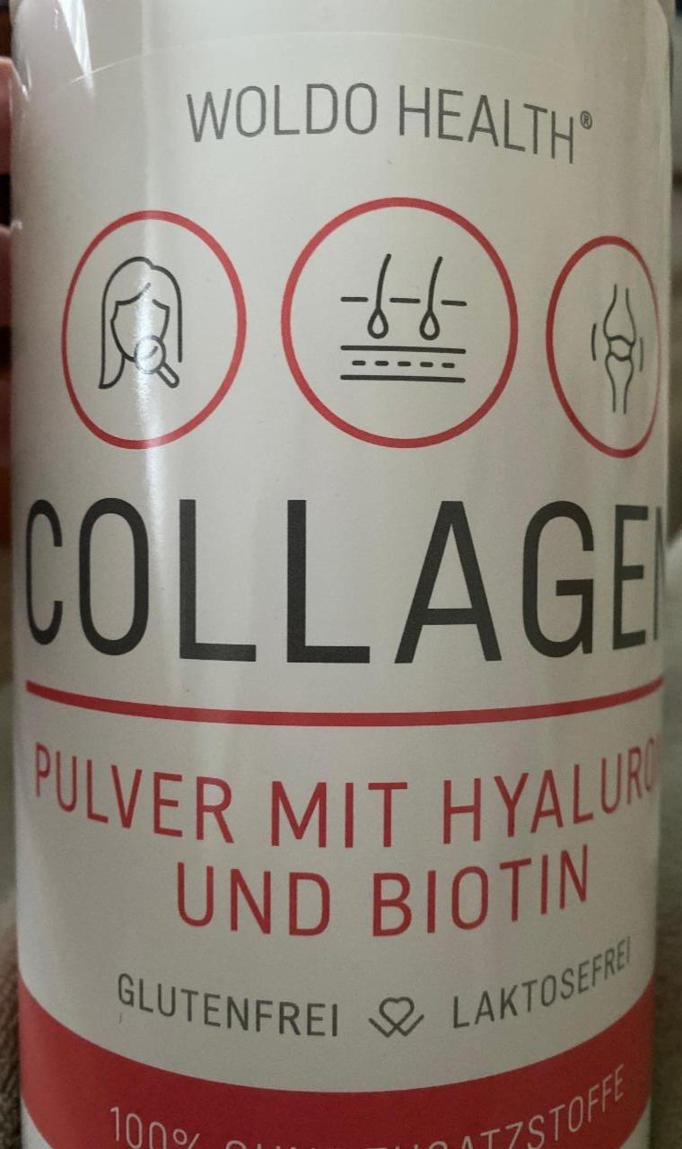 Fotografie - Collagen pulver mit Hyaluron und Biotin Woldo Health