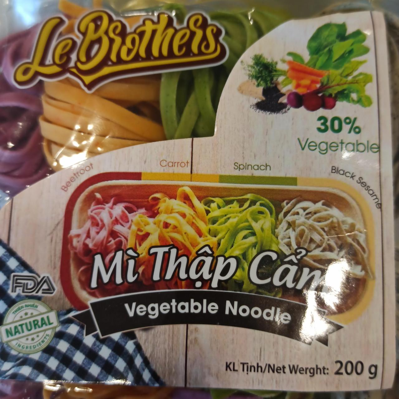 Fotografie - Mì thập cẩm Vegetable noodle Le Brother's