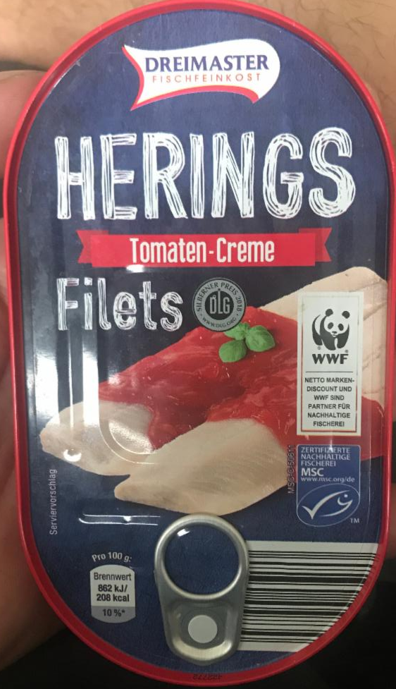 Fotografie - Herings Filets tomaten-creme Dreimaster
