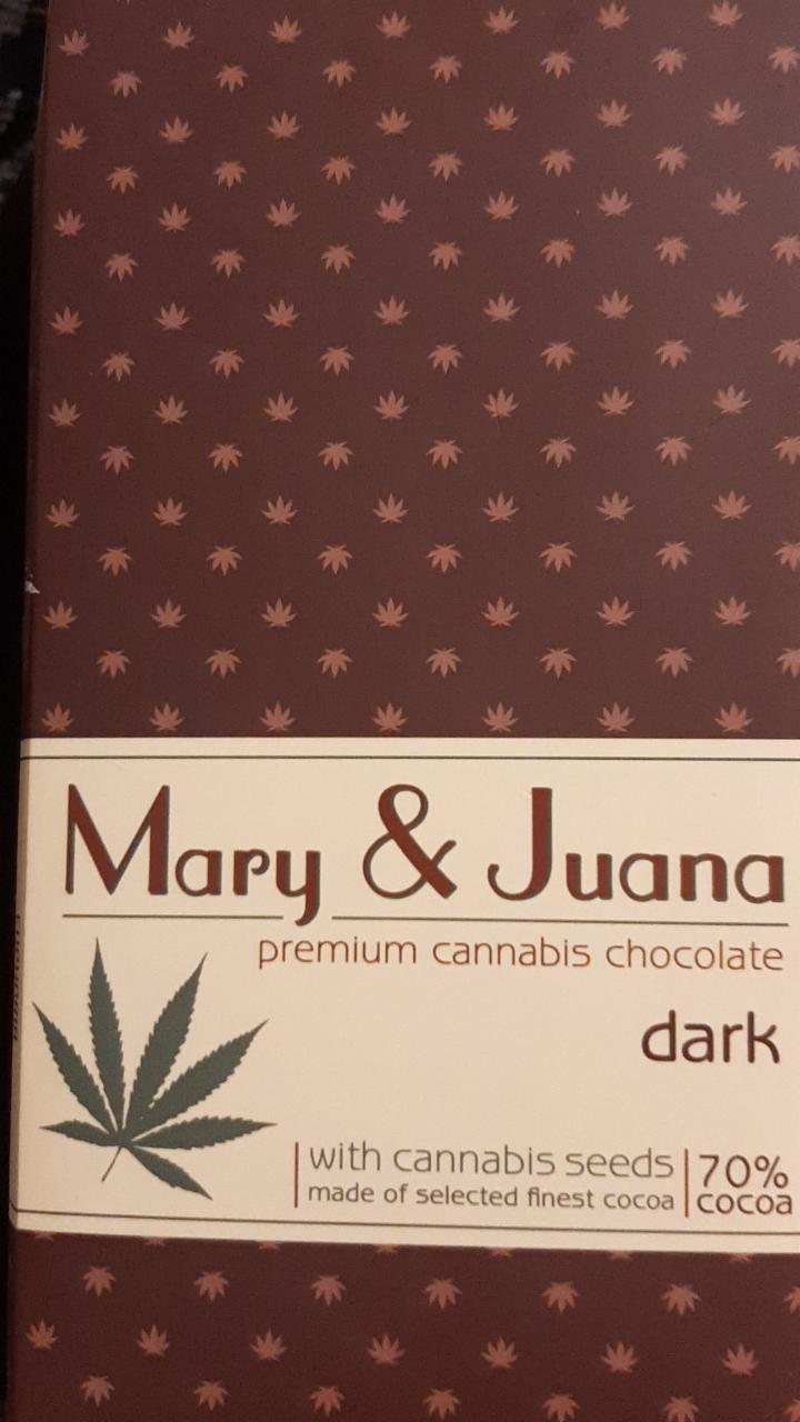 Fotografie - Premium cannabis chocolate dark Mary & Juana