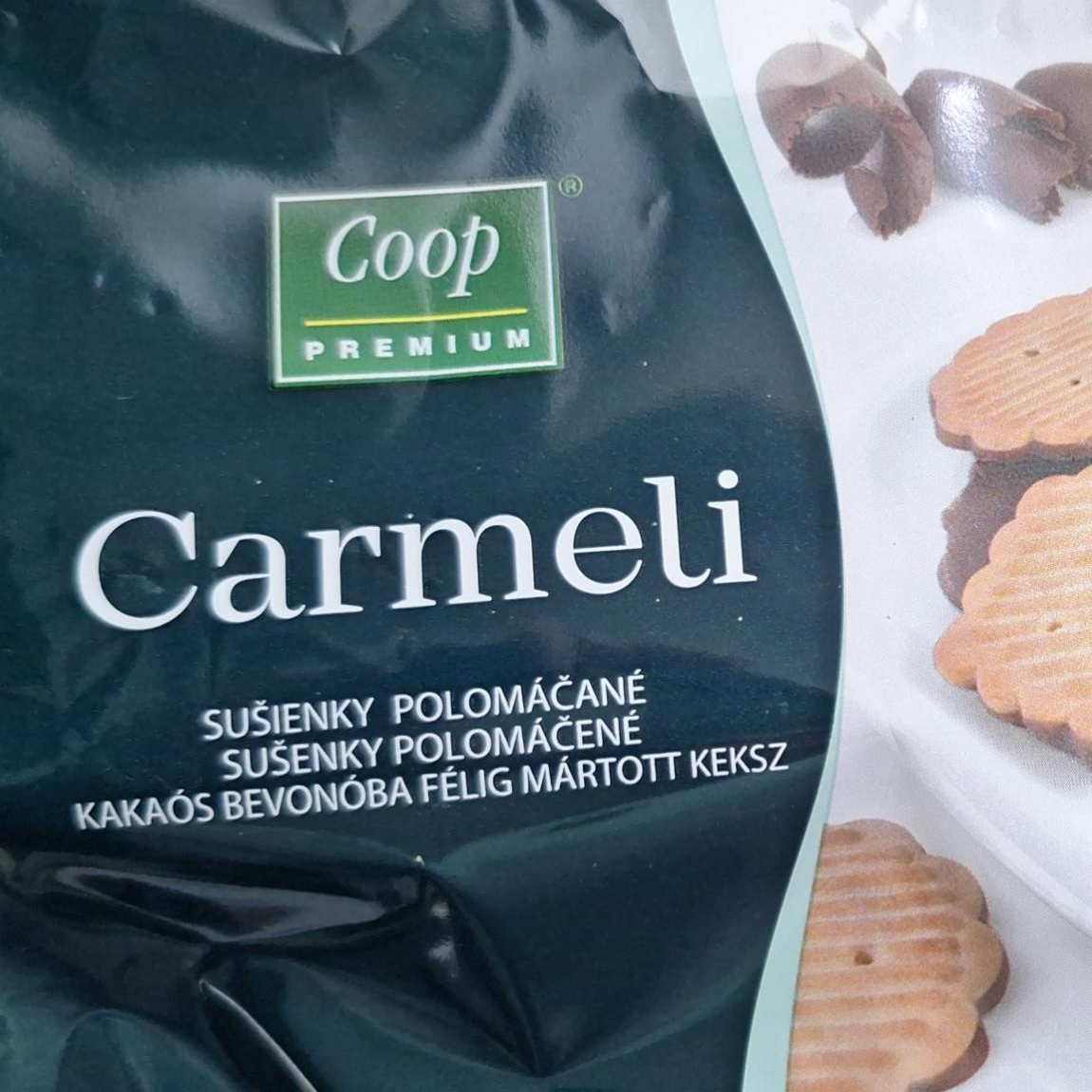 Fotografie - Carmeli sušenky polomáčené Coop Premium