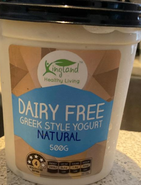 Fotografie - Dairy free greek style jogurt natural Kingland