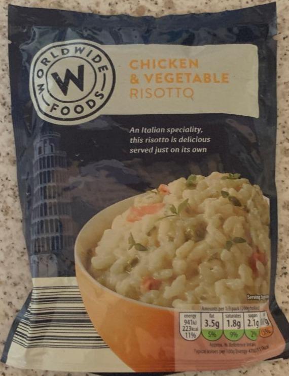 Fotografie - Chicken & vegetable risotto World wide foods