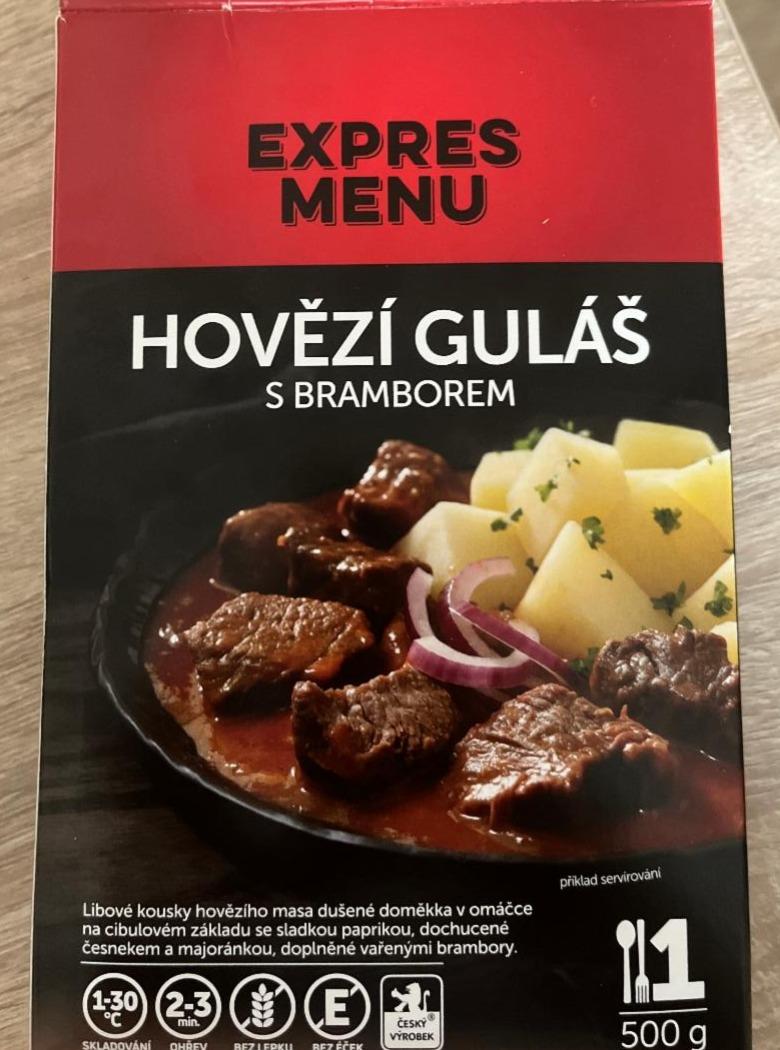 Fotografie - Hovězí guláš s bramborem Expres menu