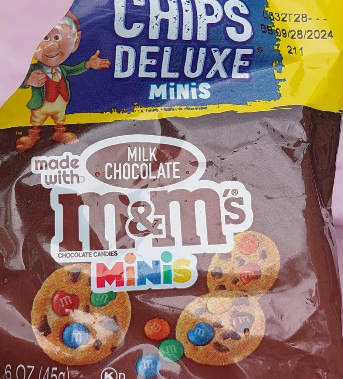 Fotografie - Chips deluxe minis made with milk chocolate M&M´s