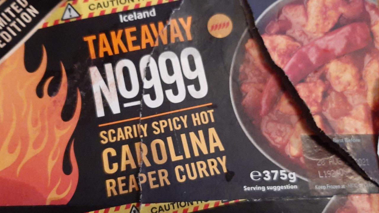 Fotografie - Takeaway Carolina Reaper Chicken Curry Iceland