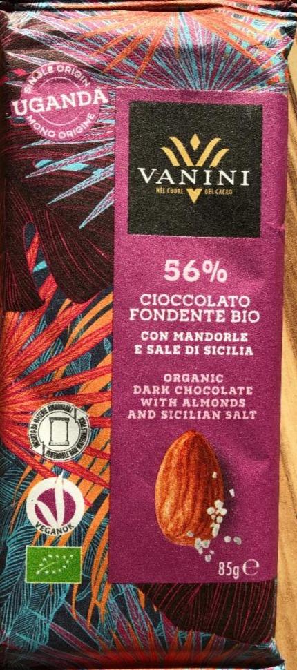 Fotografie - Bio hořká čokoláda mandle se solí Vanini