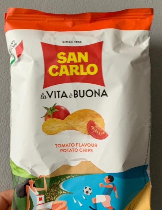 Fotografie - Tomato Flavour Potato Chips San Carlo
