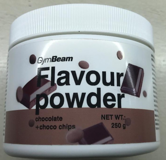 Fotografie - Flavour powder Chocolate+Choco Chips GymBeam