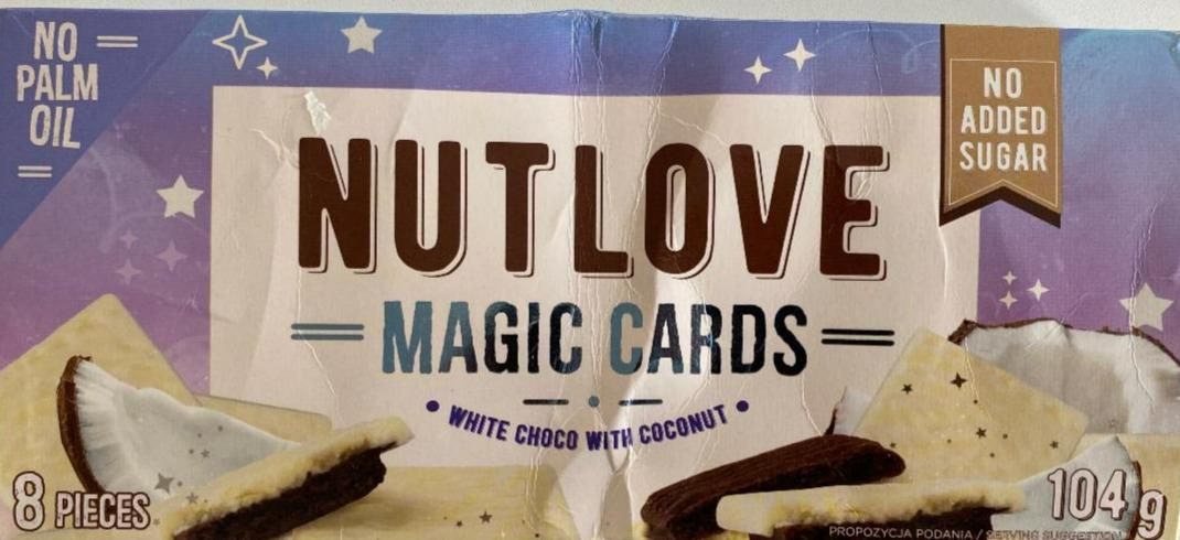 Fotografie - Magic cards white choco with coconout Nutlove
