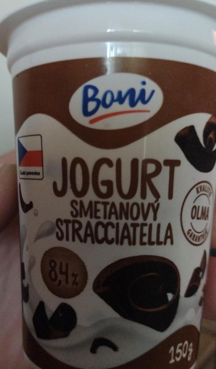 Fotografie - Smetanový jogurt stracciatella 8,4% Boni