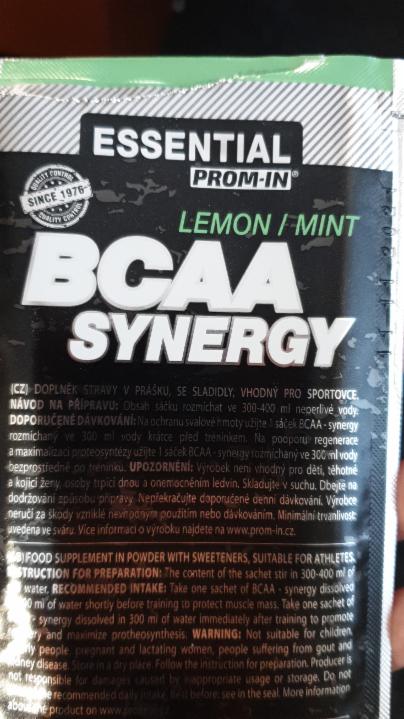 Fotografie - synergy lemon mint BCAA