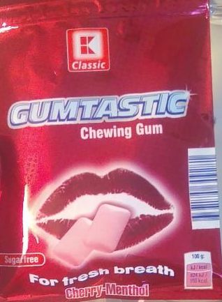 Fotografie - Gumtastic chewing gum cherry menthol K-Classic