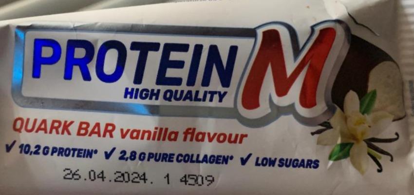 Fotografie - Quark Bar Vanilla flavour ProteinM
