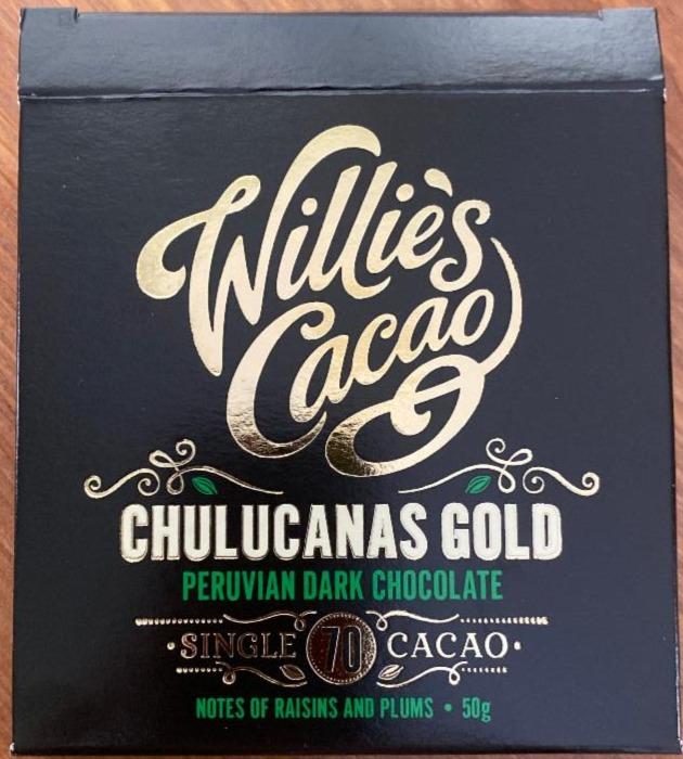 Fotografie - Chulucanas Gold Peruvian Dark Chocolate 70% Willie's Cacao