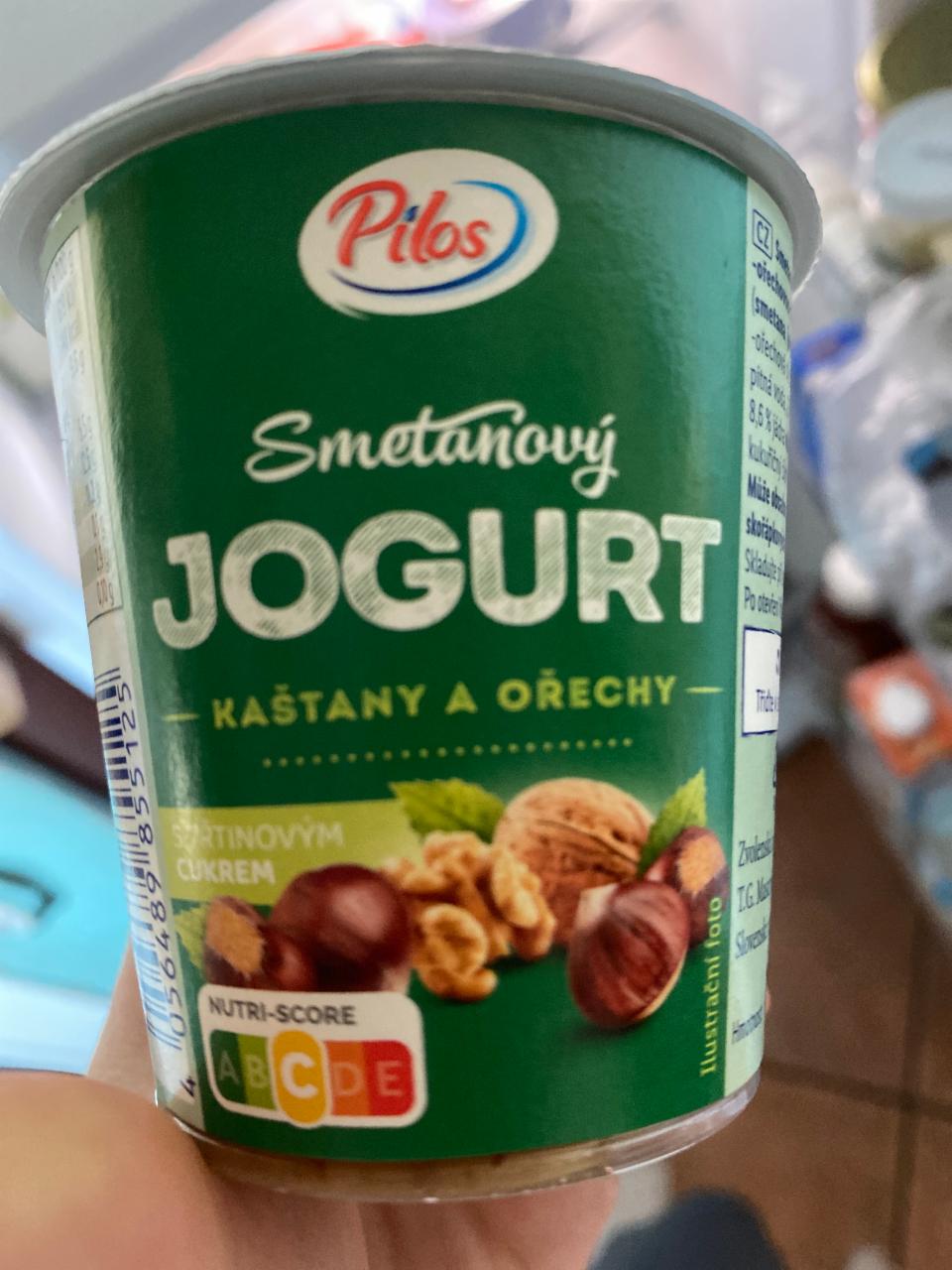Fotografie - Smetanový jogurt kaštany a ořechy Pilos